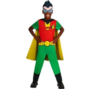 Rubie's Rubies Officiële WB DC Teen Titans Go Robin kinderkostuum, superheldenkostuum voor kinderen, maat 9-10 jaar Rubie's Rubies Officiële WB DC Teen Titans Go Robin kinderkostuum, superheldenkostuum voor kinderen, maat 9-10 jaar