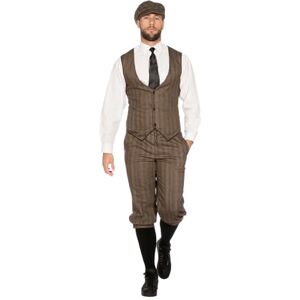 Wilbers Edward Braun - Herenkostuum jaren 20 - Bruine Peaky Blinders Wilbers Edward Braun - Herenkostuum jaren 20 - Bruine Peaky Blinders