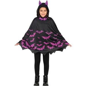 FIESTAS GUIRCA Vleermuiskostuum voor kinderen (7-9 jaar), poncho en capuchon, dierkostuums voor Halloween, carnaval en kostuumfeesten, ideaal voor meisjes, zwart en paars FIESTAS GUIRCA Vleermuiskostuum voor kinderen (7-9 jaar), poncho en capuchon, dierkostuums voor Halloween, carnaval en kostuumfeesten, ideaal voor meisjes, zwart en paars