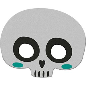 Folat 67987 skelet carnaval Halloween feesten en carnival feesten, gezichtsmasker doodskop, wit Folat 67987 skelet carnaval Halloween feesten en carnival feesten, gezichtsmasker doodskop, wit