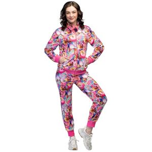 Boland Kostuum trainingspak voor dames, discobal, jaren 80-outfit, joggingpak voor carnaval, feest Boland Kostuum trainingspak voor dames, discobal, jaren 80-outfit, joggingpak voor carnaval, feest