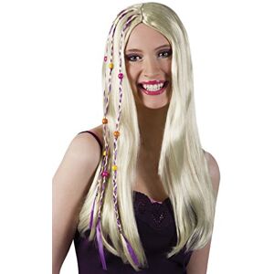 Boland 86064 Hippie pruik voor volwassenen, damespruik voor Halloween of carnaval, kort haar pruik dames, accessoires voor kostuums, vrijgezellenfeest Boland 86064 Hippie pruik voor volwassenen, damespruik voor Halloween of carnaval, kort haar pruik dames, accessoires voor kostuums, vrijgezellenfeest