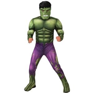 Rubie's Rubies Hulk Deluxe kinderkostuum met gevoerde borst, overtrek en masker, officieel Marvel kostuum voor carnaval, Kerstmis, verjaardag, feest en Halloween Rubie's Rubies Hulk Deluxe kinderkostuum met gevoerde borst, overtrek en masker, officieel Marvel kostuum voor carnaval, Kerstmis, verjaardag, feest en Halloween