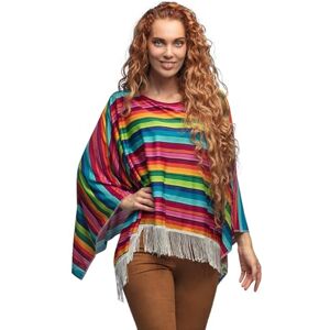 Boland 54427 -Mexico poncho in één maat, top voor volwassenen, Mexicaans kostuum voor festival, carnaval of themafeest Boland 54427 -Mexico poncho in één maat, top voor volwassenen, Mexicaans kostuum voor festival, carnaval of themafeest