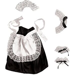 Widmann 6665C verkleedset huismeisjes, hoofdbedekking, halsband, manchetten, rok, schort, serveerster, themafeest, carnaval Widmann 6665C verkleedset huismeisjes, hoofdbedekking, halsband, manchetten, rok, schort, serveerster, themafeest, carnaval