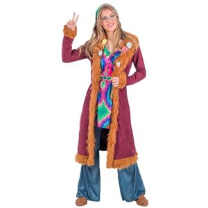 Boland Vrolijk Hippie kostuum voor dames, 4-delig, verkleedkostuum voor themafeesten, Halloween of carnaval, Flower Power Boland Vrolijk Hippie kostuum voor dames, 4-delig, verkleedkostuum voor themafeesten, Halloween of carnaval, Flower Power