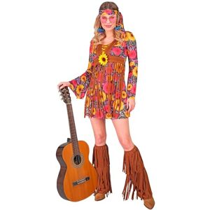Hippie bloemenjurk met franjes - Dames Hippie bloemenjurk met franjes - Dames