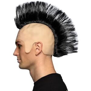 Boland 86406 Pruik voor volwassenen, punk kapsel, irokeeskapsel van kunsthaar, kaal met haar voor dames en heren, carnavalskostuums, kostuumaccessoires Boland 86406 Pruik voor volwassenen, punk kapsel, irokeeskapsel van kunsthaar, kaal met haar voor dames en heren, carnavalskostuums, kostuumaccessoires