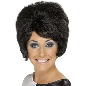 Smiffys Beehive Pruik, Zwart, Kort Smiffys Beehive Pruik, Zwart, Kort