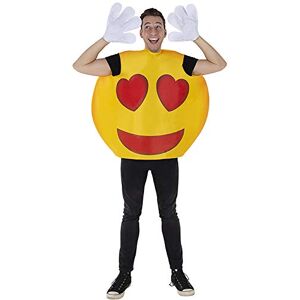 Dress Up America (Smiley Heart Emoji Costume (volwassenen), veelkleurige Dress Up America (Smiley Heart Emoji Costume (volwassenen), veelkleurige