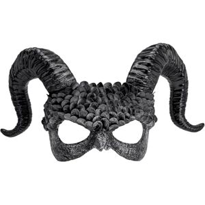Widmann 08483 Masker Demon met hoorns, zwarte engel, griezelig Halloween-kostuum Widmann 08483 Masker Demon met hoorns, zwarte engel, griezelig Halloween-kostuum