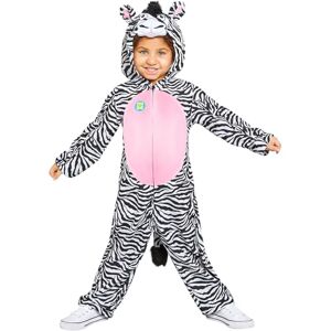 amscan 9908801 Alles-in-één zebrakostuum voor kinderen, dierenkostuum, dierentuin, werelddag van het boek, week, outfit voor meisjes en jongens (leeftijd 8-10 jaar), zwart/wit amscan 9908801 Alles-in-één zebrakostuum voor kinderen, dierenkostuum, dierentuin, werelddag van het boek, week, outfit voor meisjes en jongens (leeftijd 8-10 jaar), zwart/wit