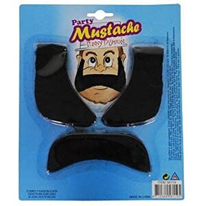 Funny Fashion Set Moustache 3 stuks mutsen, maskers en accessoires voor feestjes (e58119) Funny Fashion Set Moustache 3 stuks mutsen, maskers en accessoires voor feestjes (e58119)