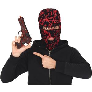 FIESTAS GUIRCA bloedig speelgoedpistool (22 cm) – namaakwapen voor politie, militairen en diefstalkostuums – accessoire voor Halloween, carnaval en kostuumfeesten – zwart FIESTAS GUIRCA bloedig speelgoedpistool (22 cm) – namaakwapen voor politie, militairen en diefstalkostuums – accessoire voor Halloween, carnaval en kostuumfeesten – zwart