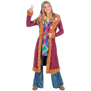 Boland Vrolijk Hippie kostuum voor dames, 4-delig, verkleedkostuum voor themafeesten, Halloween of carnaval, Flower Power Boland Vrolijk Hippie kostuum voor dames, 4-delig, verkleedkostuum voor themafeesten, Halloween of carnaval, Flower Power