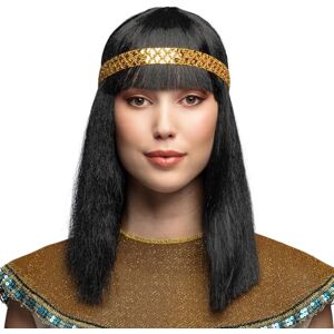 Boland 85798 Pruik Egyptische koningin met hoofdband, Cleopatra, kunsthaar, lang haar, kapsel voor carnaval en themafeest Boland 85798 Pruik Egyptische koningin met hoofdband, Cleopatra, kunsthaar, lang haar, kapsel voor carnaval en themafeest