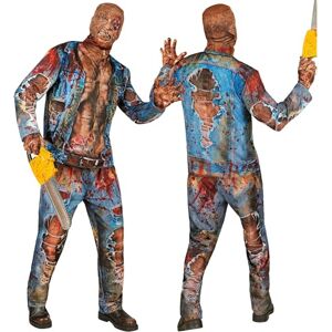 Widmann Zombiekostuumset met masker, voor heren, complete outfit voor Halloween en carnaval Widmann Zombiekostuumset met masker, voor heren, complete outfit voor Halloween en carnaval