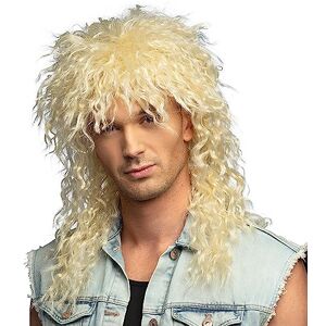 Albi Lang Golvend Blond Rocker Pruik - pruik Albi Lang Golvend Blond Rocker Pruik - pruik