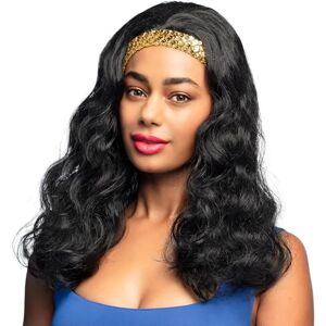 Boland 85076 Power woman pruik voor volwassenen, kapsel van synthetisch haar voor themafeesten of carnaval, accessoire voor verkleedkostuums Boland 85076 Power woman pruik voor volwassenen, kapsel van synthetisch haar voor themafeesten of carnaval, accessoire voor verkleedkostuums