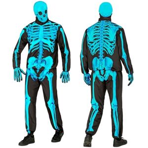 Widmann Skeletkostuumset met masker, complete outfit voor volwassenen, Halloween en carnaval Widmann Skeletkostuumset met masker, complete outfit voor volwassenen, Halloween en carnaval