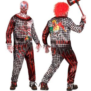 Widmann Killer clownskostuumset met masker, complete outfit voor Halloween en carnaval Widmann Killer clownskostuumset met masker, complete outfit voor Halloween en carnaval