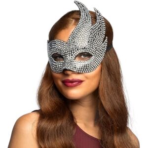 Boland 00235 Diva-masker met strass en elastische band, glinsterend en mysterieus, accessoire voor carnaval of gemaskerd bal Boland 00235 Diva-masker met strass en elastische band, glinsterend en mysterieus, accessoire voor carnaval of gemaskerd bal