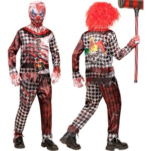 Widmann Killer Clown kinderkostuum, set met masker, complete outfit voor Halloween en carnaval Widmann Killer Clown kinderkostuum, set met masker, complete outfit voor Halloween en carnaval