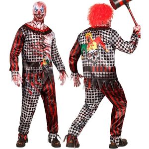 Widmann Killer clownskostuumset met masker, complete outfit voor Halloween en carnaval Widmann Killer clownskostuumset met masker, complete outfit voor Halloween en carnaval