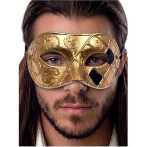 Luxury Mask Maskerade masker voor mannen Antieke look masker voor Halloween, Venetiaans feest, gemaskerd feest, Mardi Gras & Prom, Goud/Zwart/Antieke Afwerking, One Size Luxury Mask Maskerade masker voor mannen Antieke look masker voor Halloween, Venetiaans feest, gemaskerd feest, Mardi Gras & Prom, Goud/Zwart/Antieke Afwerking, One Size