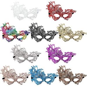 Jovitec Meerkleurige Maskerade-sjabloon-Kant Maskers Venetiaanse Maskers Halloween Mari Gras Party Sjabloon 15 x 22 cm Veelkleurig Jovitec Meerkleurige Maskerade-sjabloon-Kant Maskers Venetiaanse Maskers Halloween Mari Gras Party Sjabloon 15 x 22 cm Veelkleurig