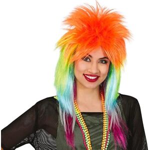 Guirca Synthetische Wensperruque - Rockstijl Multicolor - Wimpers Guirca Synthetische Wensperruque - Rockstijl Multicolor - Wimpers
