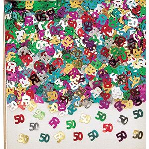 amscan INT37150-90 Confetti 50, folie, 14 g, strooidecoratie, tafeldecoratie, verjaardag amscan INT37150-90 Confetti 50, folie, 14 g, strooidecoratie, tafeldecoratie, verjaardag