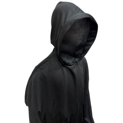 Chaks Spookmasker met capuchon voor kinderen met mesh-gezichtsmasker Chaks Spookmasker met capuchon voor kinderen met mesh-gezichtsmasker