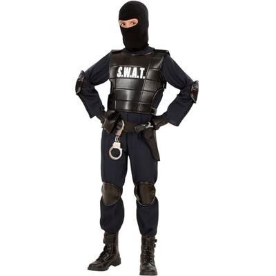 Widmann Kinderkostuum S.W.A.T, agent, veiligheidsdienst, SWAT, geheim agent, carnavalskostuums Widmann Kinderkostuum S.W.A.T, agent, veiligheidsdienst, SWAT, geheim agent, carnavalskostuums