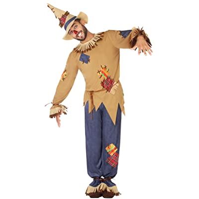 ATOSA 54493 COSTUME SCARECROW M-L, heren, blauw/beige ATOSA 54493 COSTUME SCARECROW M-L, heren, blauw/beige