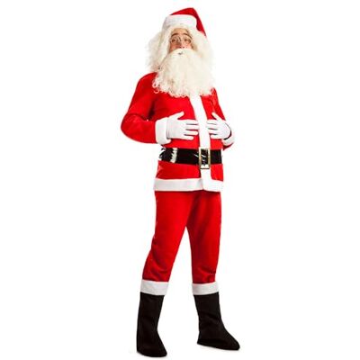 Boland Kerstmankostuum Happy Santa 6-delig kostuum voor Sinterklaas, Kerstmis en carnaval, Santa Claus Boland Kerstmankostuum Happy Santa 6-delig kostuum voor Sinterklaas, Kerstmis en carnaval, Santa Claus