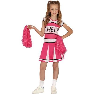 Roze cheerleader kostuum voor meisjes - Kostuum Roze cheerleader kostuum voor meisjes - Kostuum