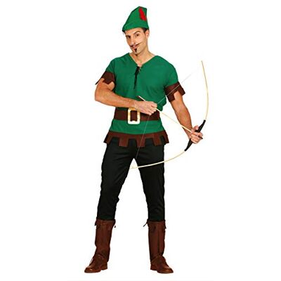 FIESTAS GUIRCA Guirca Robin Hood 80131 kostuum, bosland, groen, L FIESTAS GUIRCA Guirca Robin Hood 80131 kostuum, bosland, groen, L