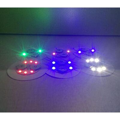 AUCUNE 4 stuks Lumineuses sous-boutdeel 6 LED's mutsen, maskers en accessoires voor feestjes (lp0099 Blanc Pro) AUCUNE 4 stuks Lumineuses sous-boutdeel 6 LED's mutsen, maskers en accessoires voor feestjes (lp0099 Blanc Pro)