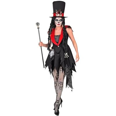 Widmann Kostuum Dia de los Muertos, jurk met hoed, Day of the Dead, verkleedkleding Halloween Widmann Kostuum Dia de los Muertos, jurk met hoed, Day of the Dead, verkleedkleding Halloween