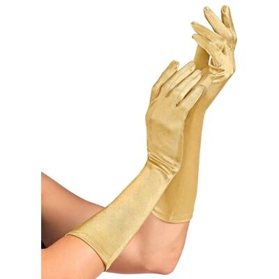 Widmann 14418 gouden satijnen handschoenen met elastaan aandeel, 1 paar, lengte 40 cm, accessoire, jaren 20, themafeest, carnaval Widmann 14418 gouden satijnen handschoenen met elastaan aandeel, 1 paar, lengte 40 cm, accessoire, jaren 20, themafeest, carnaval