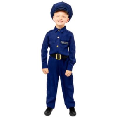 amscan politie-uniformen jongens polyester blauw maat 10-12 amscan politie-uniformen jongens polyester blauw maat 10-12
