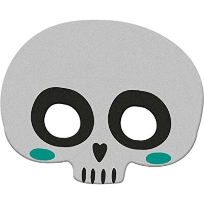 Folat 67987 skelet carnaval Halloween feesten en carnival feesten, gezichtsmasker doodskop, wit Folat 67987 skelet carnaval Halloween feesten en carnival feesten, gezichtsmasker doodskop, wit