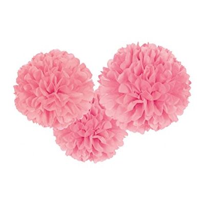 amscan Light Pink Fluffy Tissue Paper Decorations 40.6cm /3 amscan Light Pink Fluffy Tissue Paper Decorations 40.6cm /3