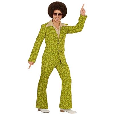 Unknown - 70s Green Wallpaper Suit - groen - kostuum Unknown - 70s Green Wallpaper Suit - groen - kostuum