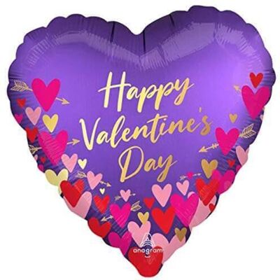 amscan Gelukkig Valentijnsdag Harten en Pijlen Standaard Folie amscan Gelukkig Valentijnsdag Harten en Pijlen Standaard Folie