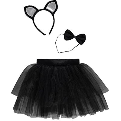 amscan 9918113 9918113 Kids Halloween Kat Dress Up Kit Rok, Vlinderdas & Kattenoren Hoofdband amscan 9918113 9918113 Kids Halloween Kat Dress Up Kit Rok, Vlinderdas & Kattenoren Hoofdband