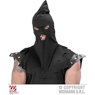 Widmann Henker masker, zwart, capuchon, middeleeuwen, Halloween, carnaval, themafeest Widmann Henker masker, zwart, capuchon, middeleeuwen, Halloween, carnaval, themafeest