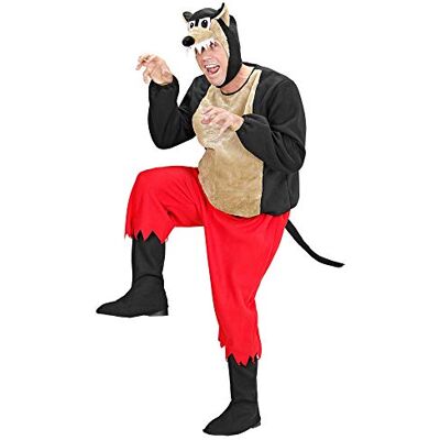 Widmann BIG BAD WOLF" (gevulde jas, broek, bootcovers, hoofdstuk met masker) (M) Widmann BIG BAD WOLF" (gevulde jas, broek, bootcovers, hoofdstuk met masker) (M)