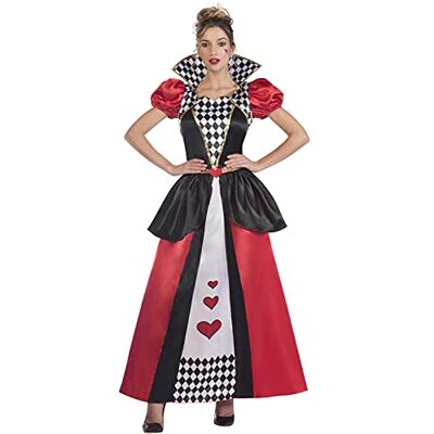 amscan (PKT) (9910063) Hartenkoningin voor volwassenen kostuum (klein) amscan (PKT) (9910063) Hartenkoningin voor volwassenen kostuum (klein)